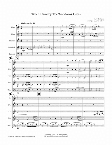 When I Survey The Wondrous Cross (arr. James Gilbert)