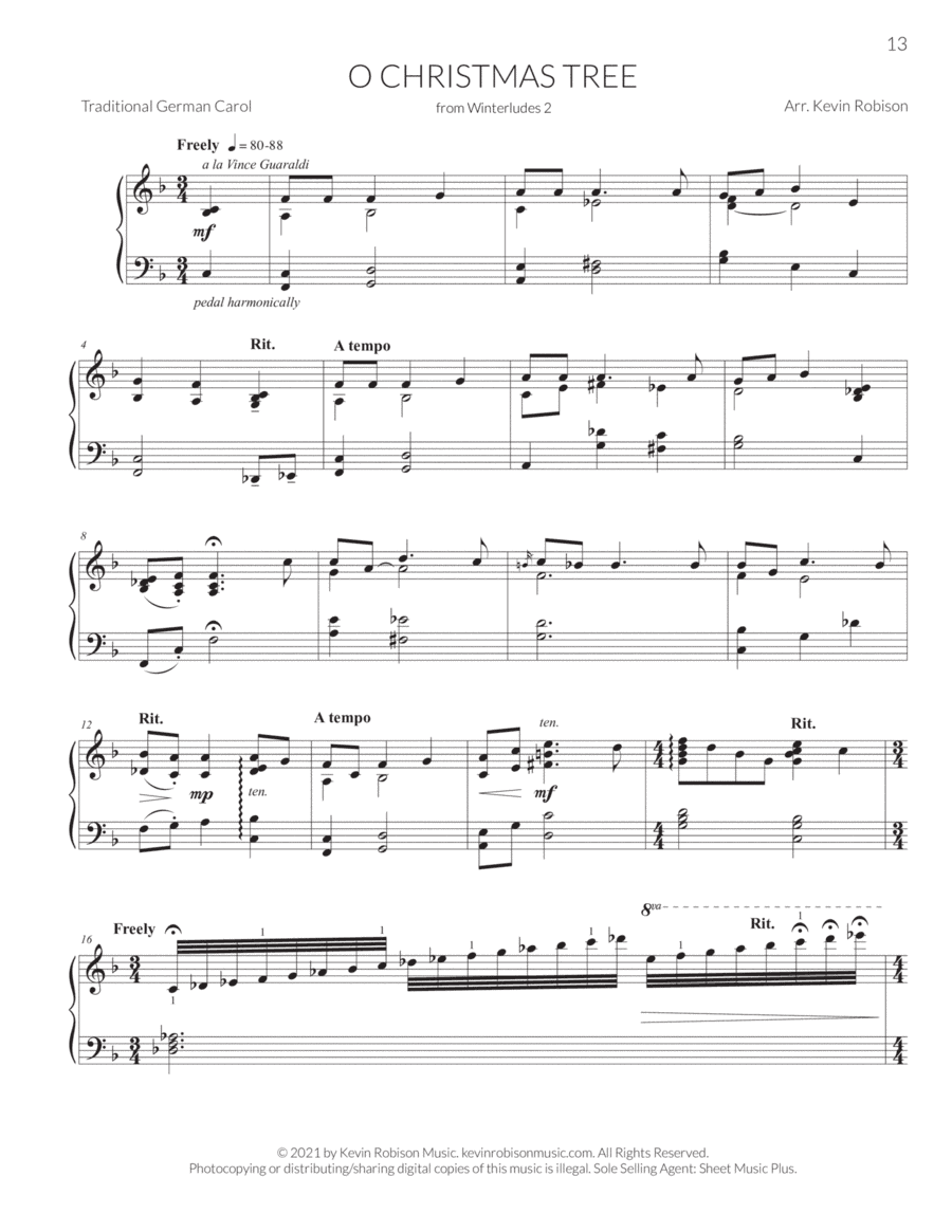 O Christmas Tree (from Winterludes 2) (arr. Kevin Robison)