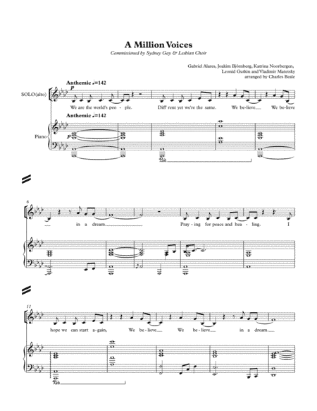 A Million Voices (arr. Charles Beale)
