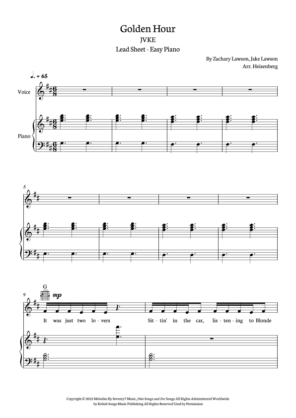 Golden Hour (arr. Heisenberg)