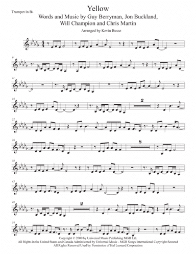 Yellow (arr. Kevin Busse)