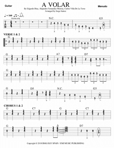 A Volar (arr. Jorge Juárez)