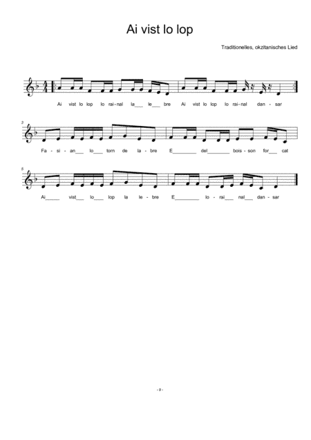 Ai vist lo lop - Medieval Music for Ocarina (arr. Thomas Scharler)