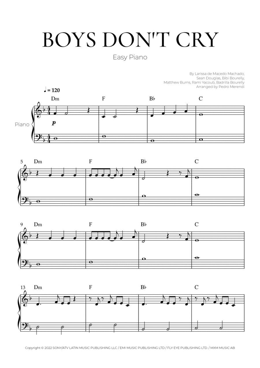 Boys Don't Cry (arr. Pedro Merendi)