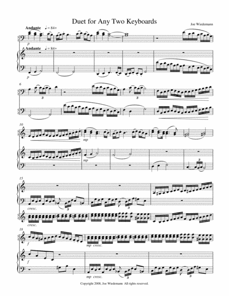 Duet for any Two Keyboards