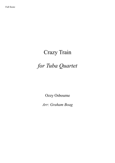 Crazy Train (arr. Graham Boag)
