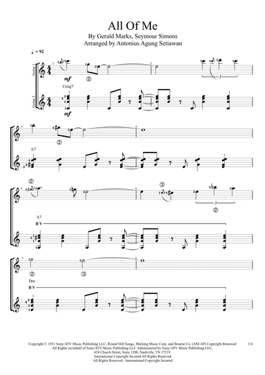 All Of Me (arr. Antonius Agung Setiawan)