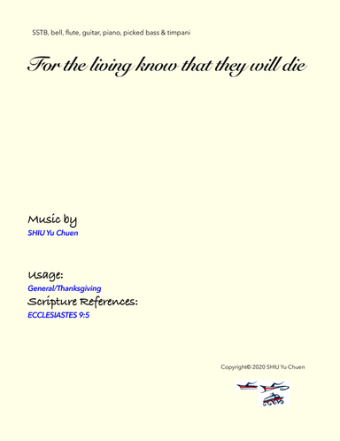 For the living know that they will die