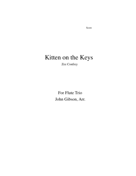 Flute Trio: Kitten on the Keys (arr. John Gibson)