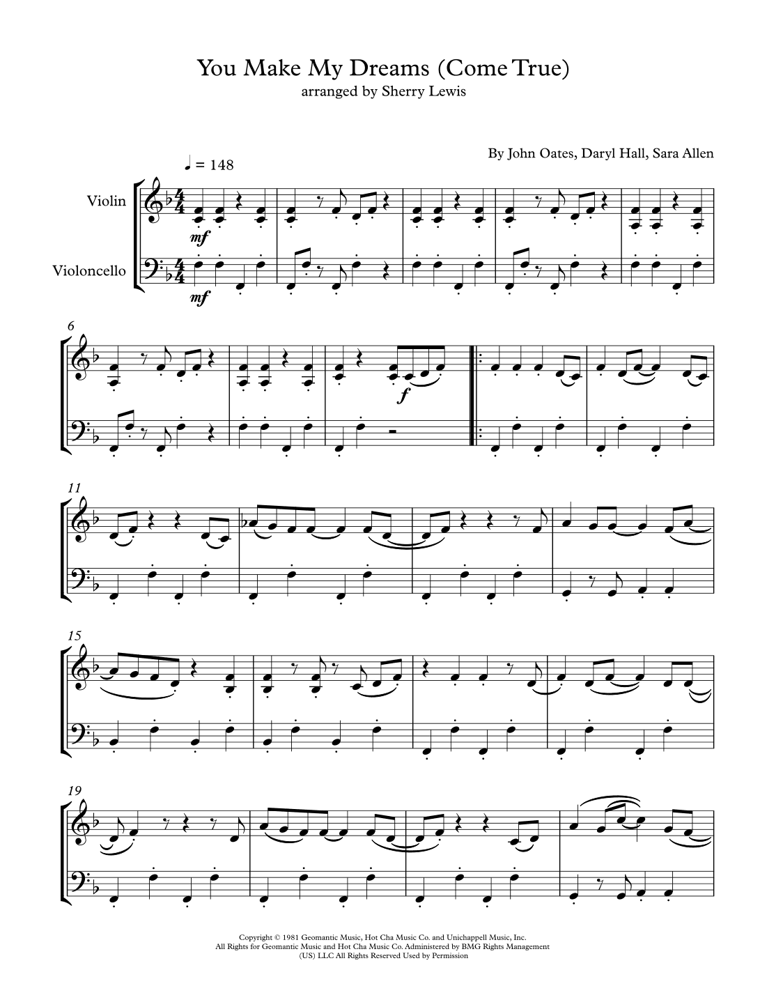 You Make My Dreams (arr. Sherry Lewis)