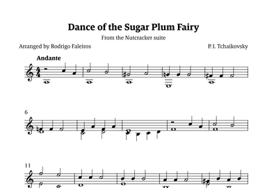 Sugar Plum Fairy theme (arr. Rodrigo Faleiros)
