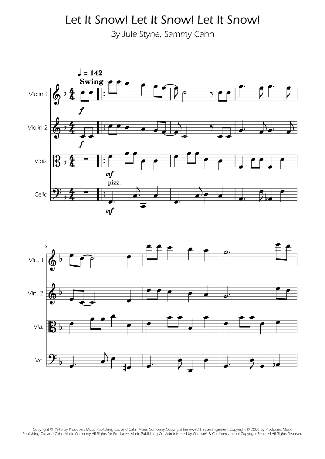 Let It Snow! Let It Snow! Let It Snow! (arr. Ygor Nunes)