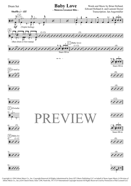 Baby Love (arr. Jan Angermüller)