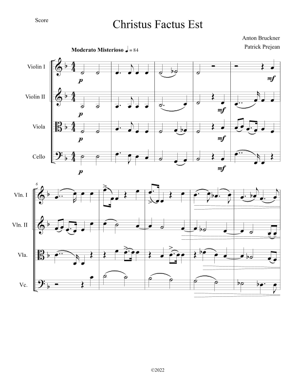 Christus Factus Est (arr. Patrick Prejean)