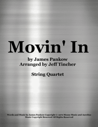Movin' In (arr. Jeff Tincher)