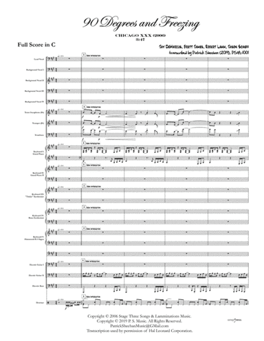 90 Degrees And Freezin (arr. Patrick Sheehan)