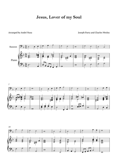 Jesus, Lover of my Soul (arr. André Nusa)