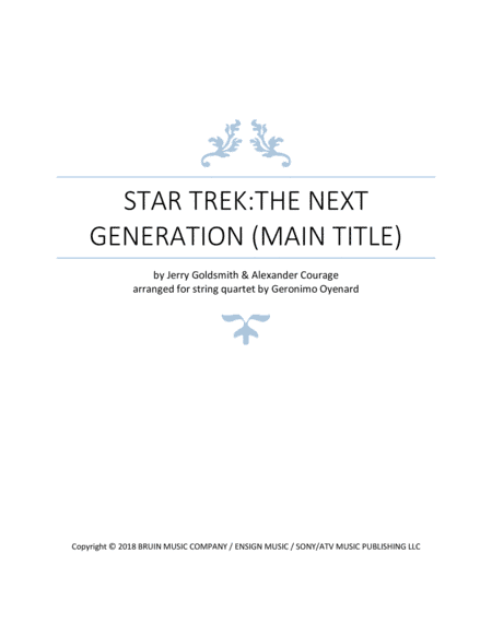 Star Trek - The Next Generation(r) (arr. Geronimo Oyenard)