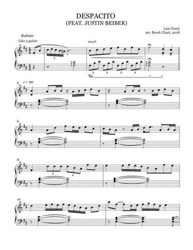 Despacito (arr. Brock Chart)