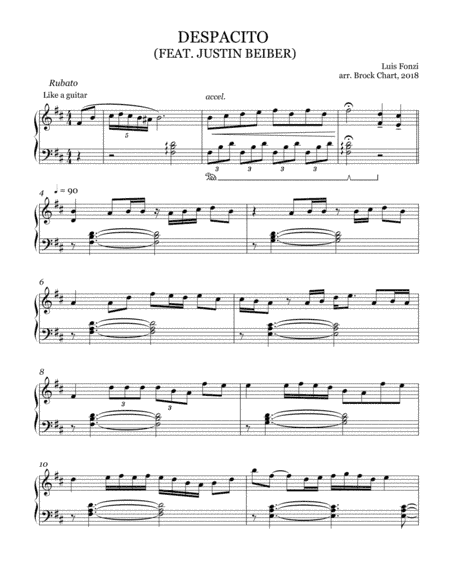 Despacito (arr. Brock Chart)