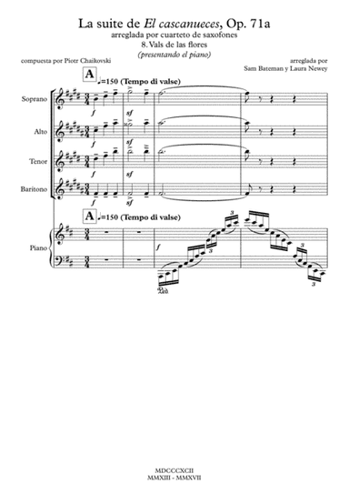 La suite de El cascanueces - 8. Vals de las flores (arr. Sam Bateman y Laura Newey)