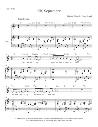 Oh, September (F)