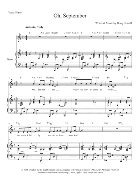 Oh, September (F)