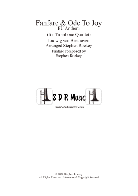Fanfare and Ode To Joy for Trombone Quintet (arr. Stephen Rockey)