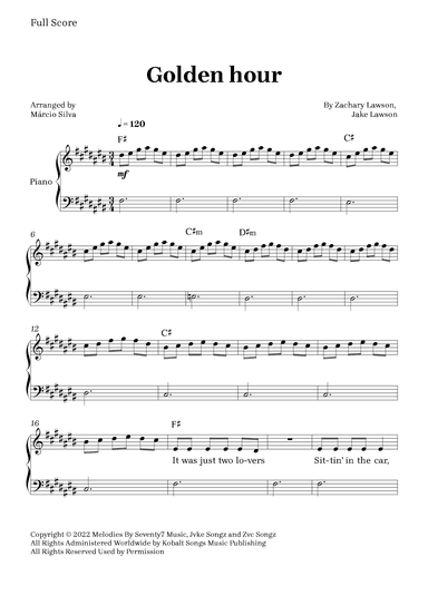Golden Hour (arr. Márcio Silva)