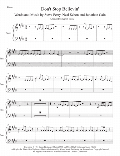 Don't Stop Believin' (arr. Kevin Busse)