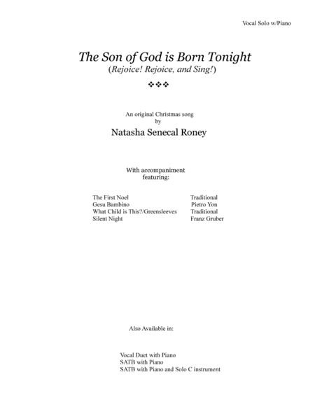 The Son of God is Born Tonight