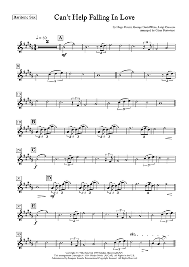 Can't Help Falling In Love (arr. ACT Bortolucci)