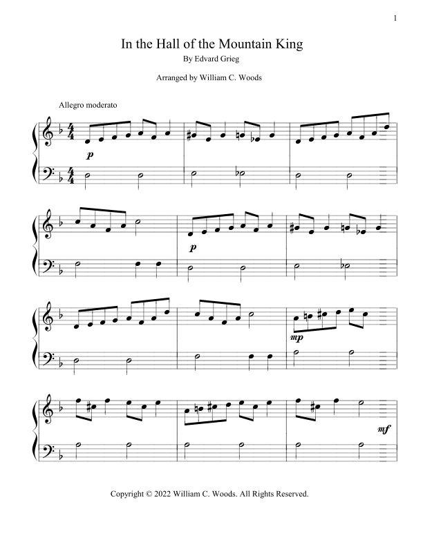 In the Hall of the Mountain King (arr. William C. Woods)