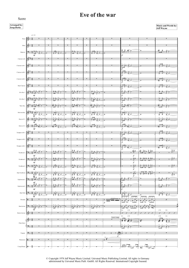 The Eve Of The War (arr. Joop Derks)