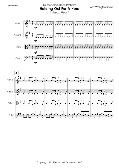 Holding Out For A Hero (arr. Jose Welligton Sousa de Castro)