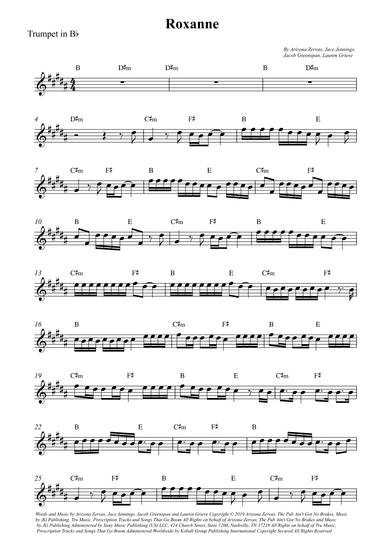 Roxanne (arr. Wesley S. SIlva)