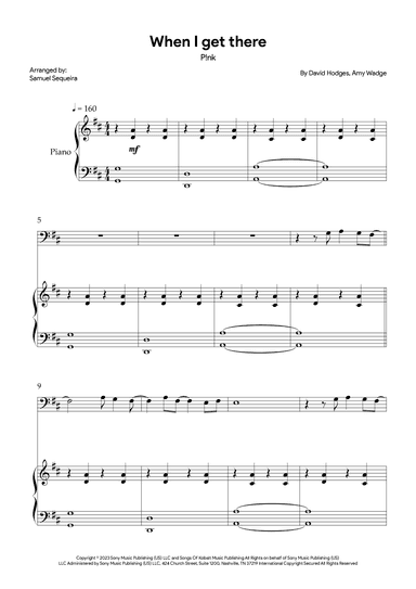 When I Get There (arr. Samuel Sequeira)