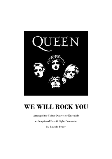 We Will Rock You (arr. LINCOLN BRADY)