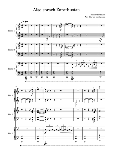 Also sprach Zarathustra (arr. Marion Guillaume)