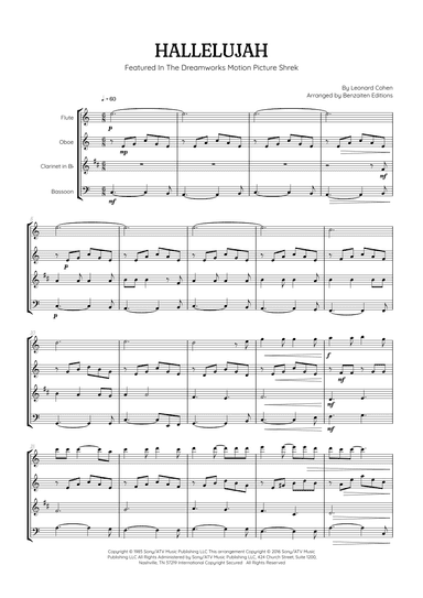 Hallelujah (arr. Benzaiten Editions)
