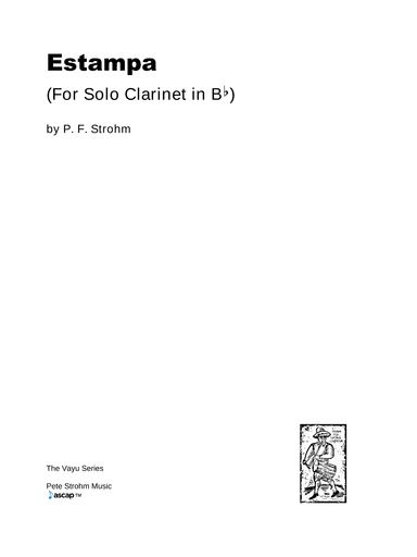 Estampa (for Solo Clarinet)