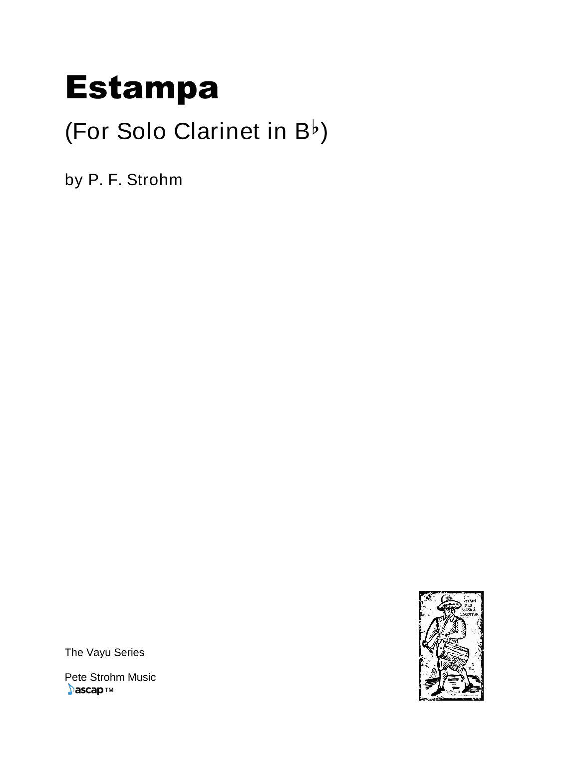 Estampa (for Solo Clarinet)
