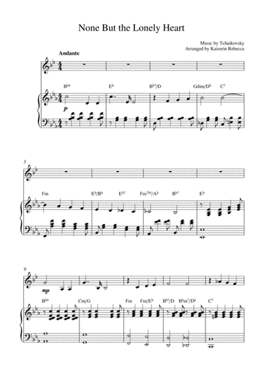 None but the lonely heart (arr. Kaiserin Rebecca)