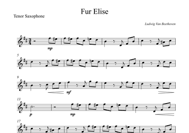 Fur Elise - Beethoven (arr. Wesley S. SIlva)