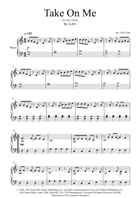 Take On Me (arr. Tim Curd)