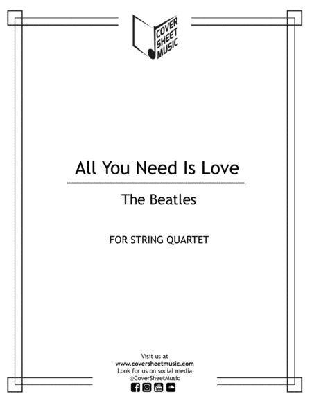 All You Need Is Love (arr. Jose Quintana)