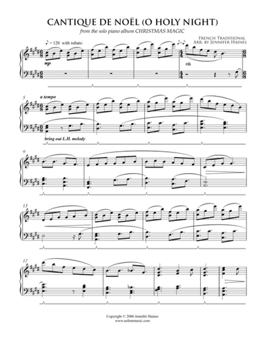 Cantique De Noël (O Holy Night) (arr. Jennifer Haines)