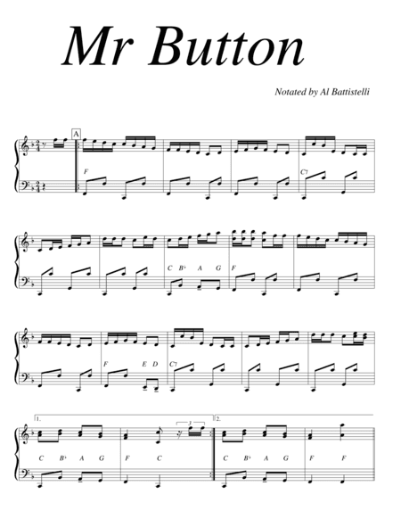 Mr Buttons (arr. Al Battistelli)