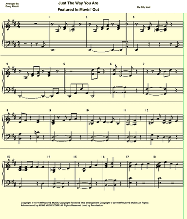 Just The Way You Are (arr. Doug Abbott)