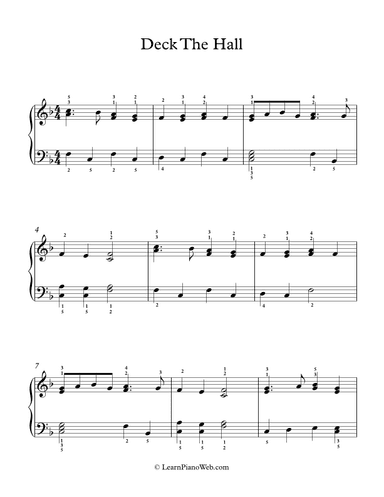 Deck The Halls (arr. PianoWithMichael)